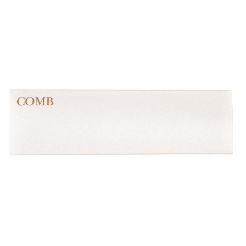 Comb, 27 mm Black Plastic, White Cardboard Sleeve